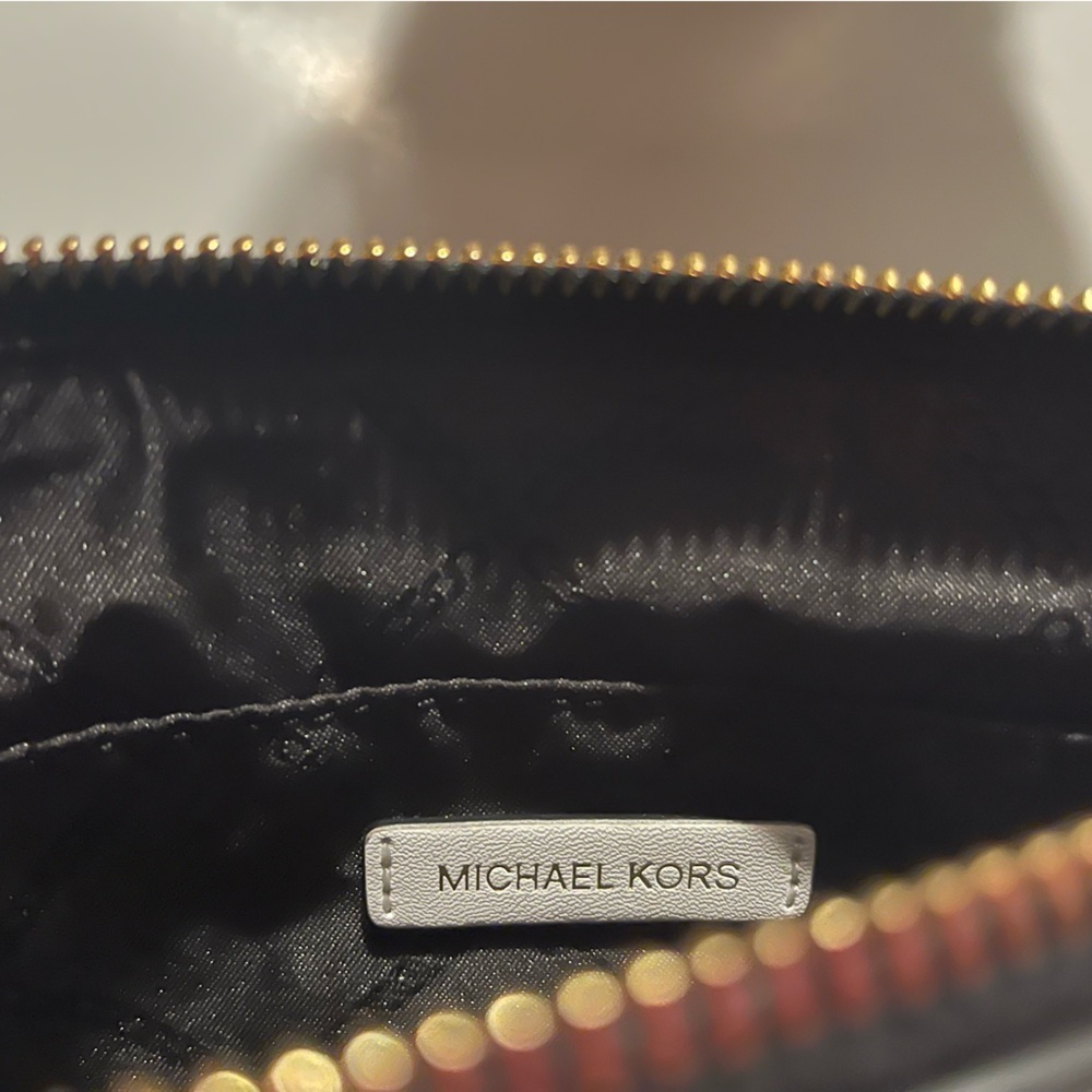 Michael Kors Black and White MK Wristlet - Picture 3 of 4